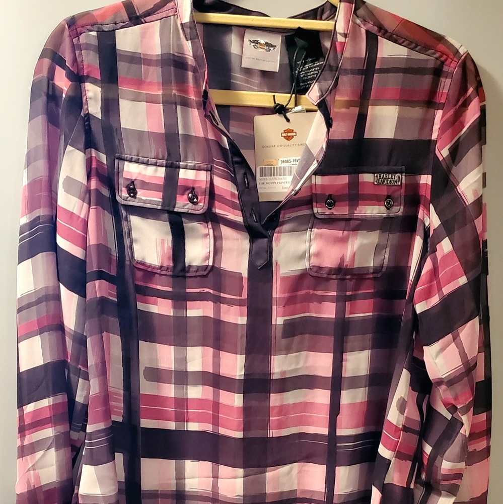 Harley-Davidson chiffon blouse